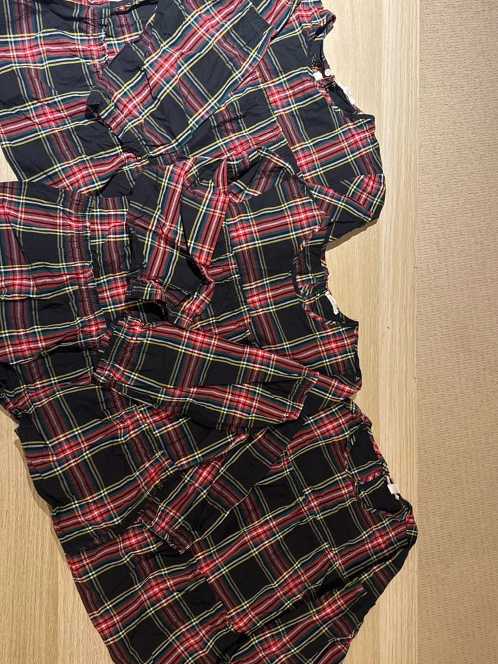 Crewcuts Black Red and Yellow Plaid Girls' Ruffled Top✨